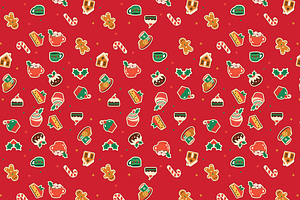Festive Holiday Pattern Collection, an Illustration by Threestudio