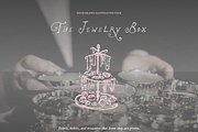 Vintage Jewelry Vector Clipart Set, an Object Illustration by The October Creative (Thumbnail 8 of 13)