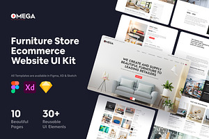 Furniture Store Website UI Kit