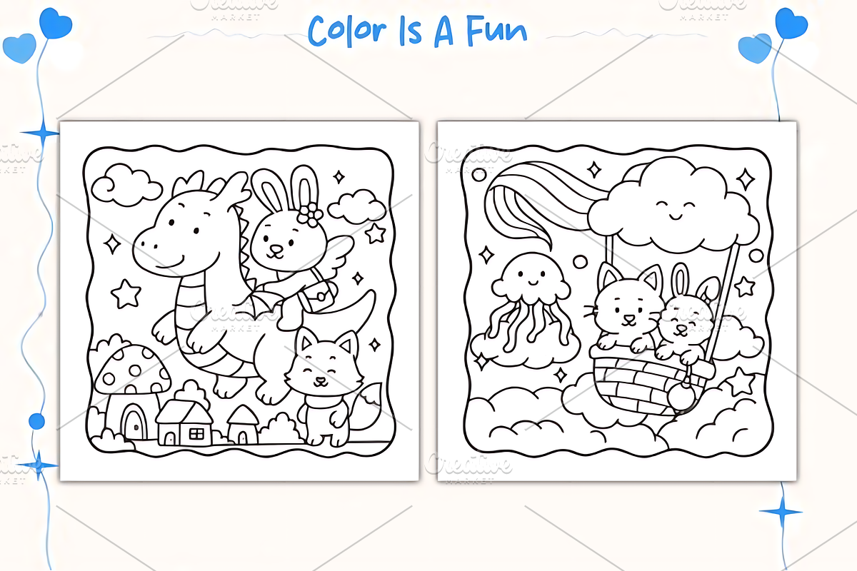 Cloud Tales Cute & Comfy, a Decorative Illustration by Design Station (Photo 3 of 4)