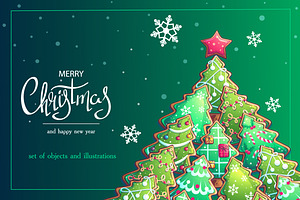 Kit of Christmas and New Year 3, a Card Template by Nearbirds