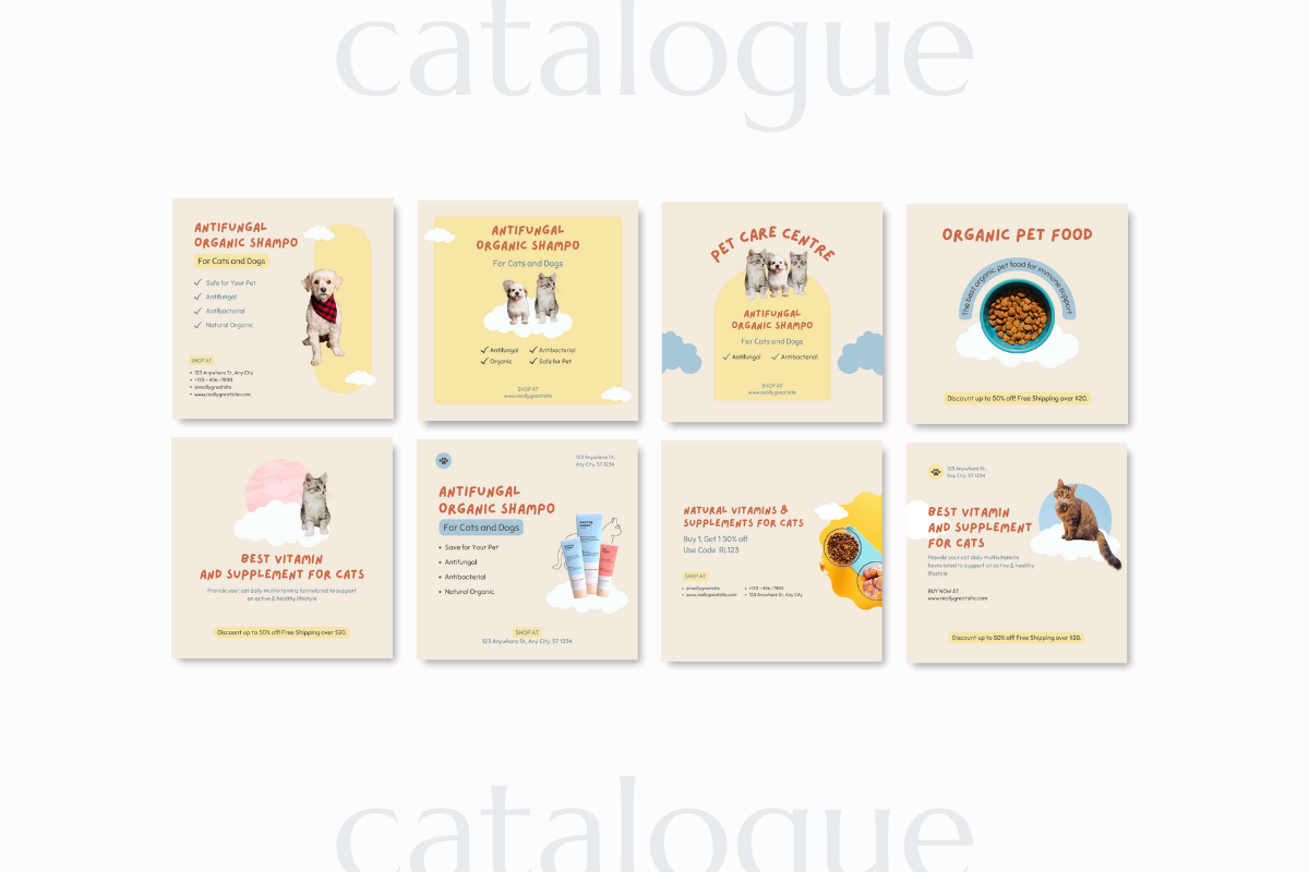 Pet Social Media Canva Template, a Social Media Template by Kawalan Studio (Photo 7 of 10)