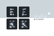 Sparkling Crystals Letters Overlays, a Symbol Font by PhotoSpirit (Thumbnail 2 of 8)