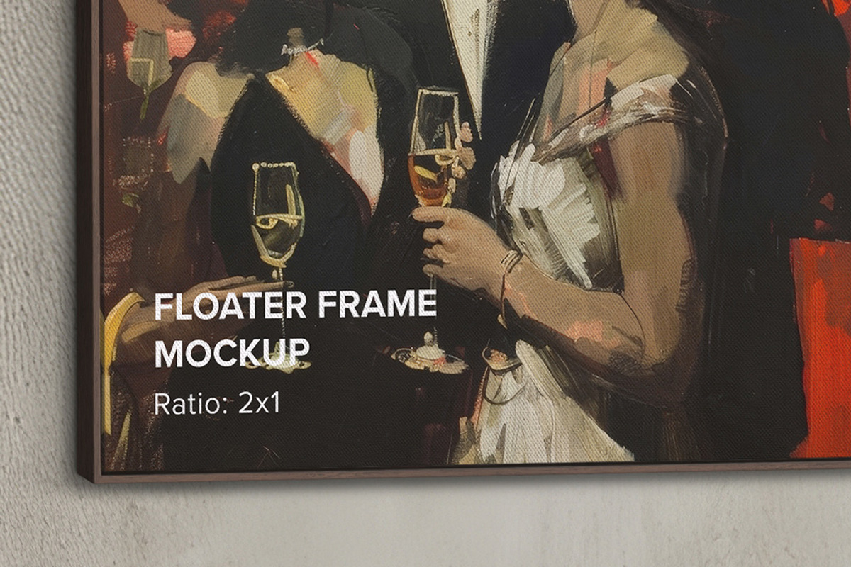 Floater Frame Canvas Mockup R-2x1, a Merchandise Mockup by Mockups by Carlos Viloria (Photo 6 of 6)