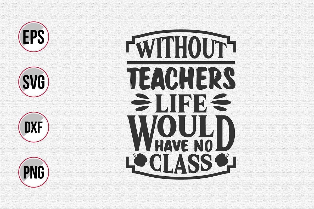 Teacher typographic svg bundle., a Graphic by Uniquesvg99 (Photo 3 of 21)