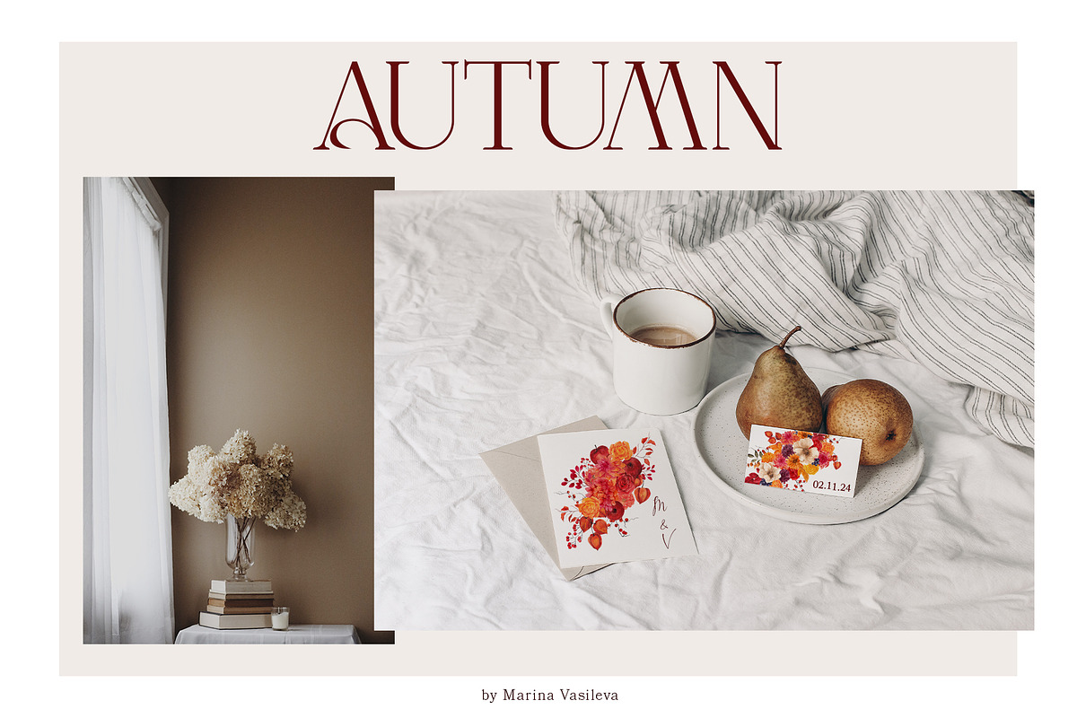 AUTUMN. Hand draw watercolor, an Object Graphic by ma_i_vi (Photo 8 of 14)