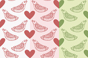 Vintage lily flowers and love birds, a Templates & Theme by Mehendra Art (Thumbnail 3 of 3)