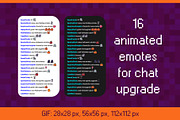 Twitch emotes animated for Halloween, an Object Graphic by MariiaVD (Thumbnail 2 of 3)