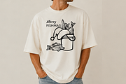 Merry Fishmas SVG Christmas Fishing, an Object Graphic by TanchaArt (Thumbnail 2 of 5)