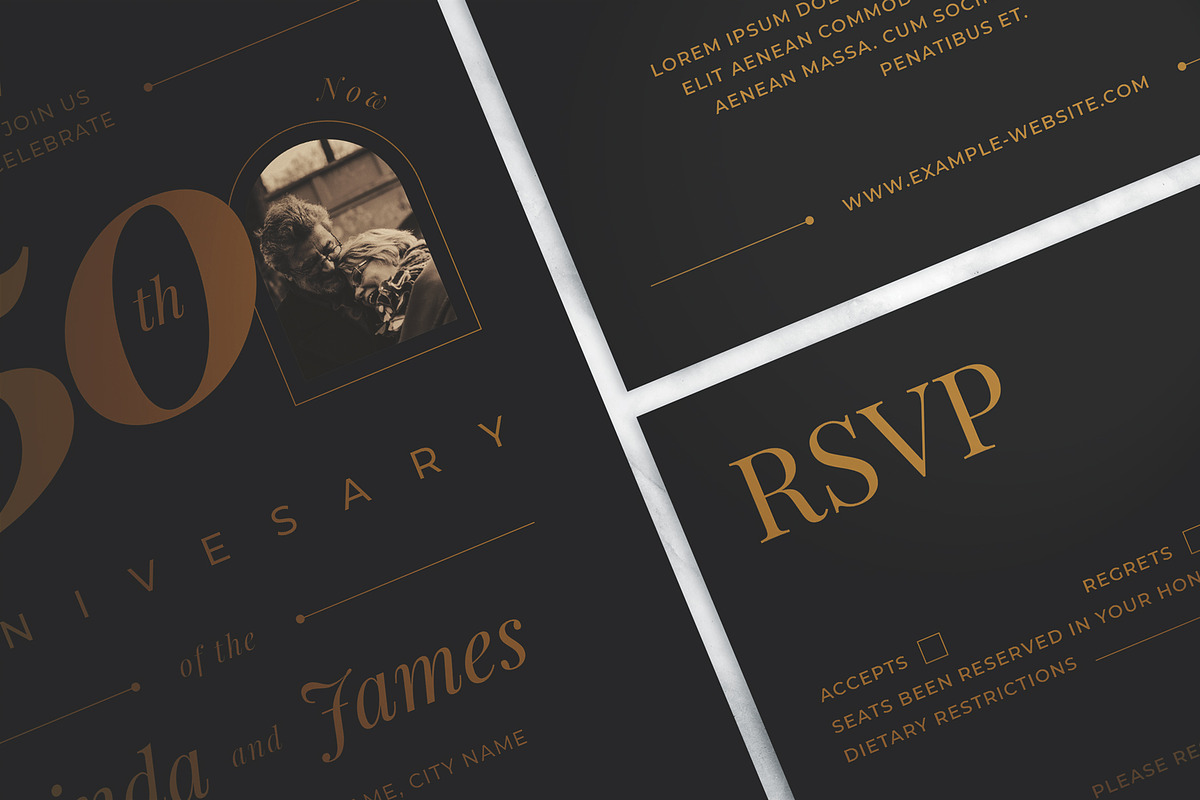 Wedding Anniversary Invitation Suite, an Invitation Template by The Good Store (Photo 3 of 7)