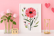 Watercolor Meadow Wildflowers, an Illustration by Canvas Craft (Thumbnail 5 of 6)
