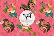 Hawaii Tropical Seamless Patterns, a Pattern Graphic by KaramfilaS (Thumbnail 7 of 17)