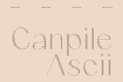 Canpile Ascii, a Sans Serif Font by Craft Supply Co. (Thumbnail 1 of 8)