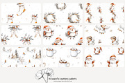 70 white Christmas seamless pattern, a Pattern Graphic by Poppy Lane Studio (Thumbnail 6 of 10)