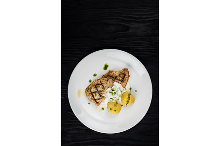 Grilled pork meat with, a Food & Drink Photo by Jan Jack Russo Media