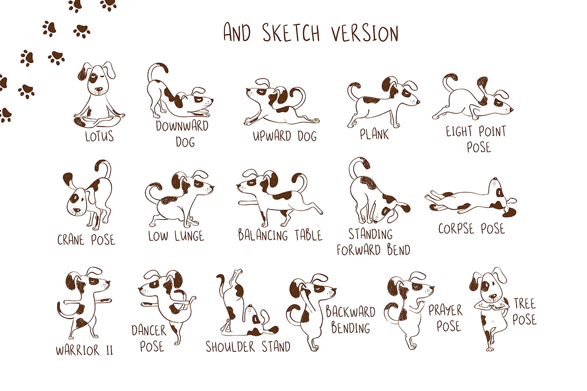 Yoga Dogs, an Animal Illustration by Annakniaz (Photo 3 of 9)
