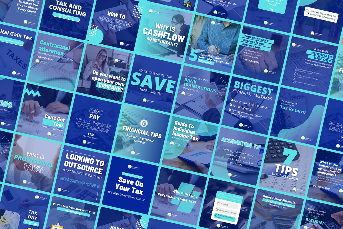 Premium Accounting Canva Templates, a Social Media Template by Canvagator (Photo 2 of 3)