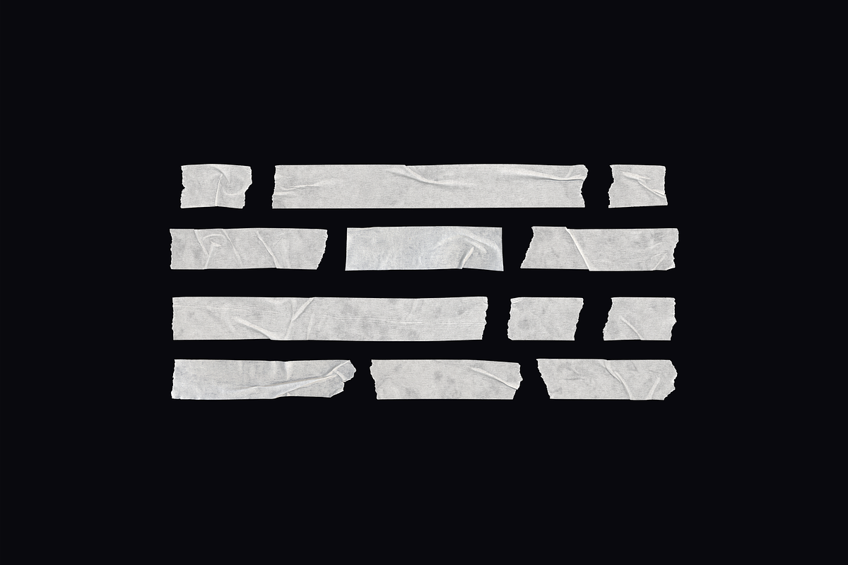 Tape Strips PNG Pack, an Object Graphic by BORT GRAPHIC (Photo 6 of 9)