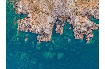 Aerial view of ocean waves and, a Nature Photo by Elizaveta Galitskaya