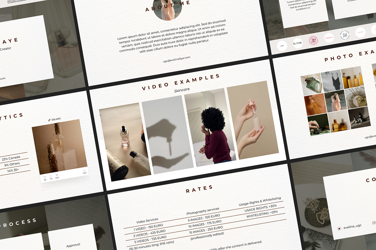 UGC portfolio Canva Website Template, a Presentation Template by IRISEA DESIGNS (Photo 2 of 6)