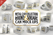Vol2. Metal Can Mockup Collection, a Cups & Container Mockup by INCDesign (Thumbnail 1 of 23)