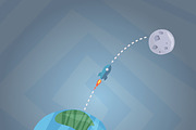 Space traveling, an Illustration by Funky corner (Thumbnail 1 of 2)