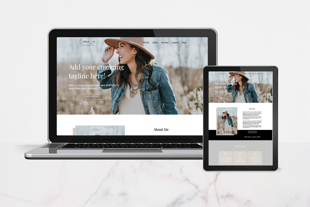 Wix Website Template, a Websites & App Template by Joanna Lane Designs (Photo 1 of 4)