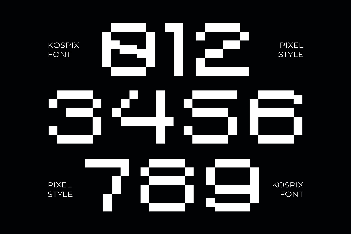 Kospix - Pixel Font, a Sans Serif Font by limitype (Photo 5 of 15)