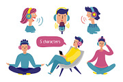 Podcast vector set, an Education Illustration by Kattarina Po (Thumbnail 2 of 10)