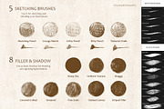 Grungy Textures - brushes & canvases, a Brush Add-On by polikarpovaart (Thumbnail 3 of 17)