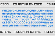 CS Antlia – Techno Font, a Sans Serif Font by Craft Supply Co. (Thumbnail 8 of 8)