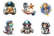 Space Animal Clipart, an Illustration by CreationArt (Thumbnail 3 of 6)