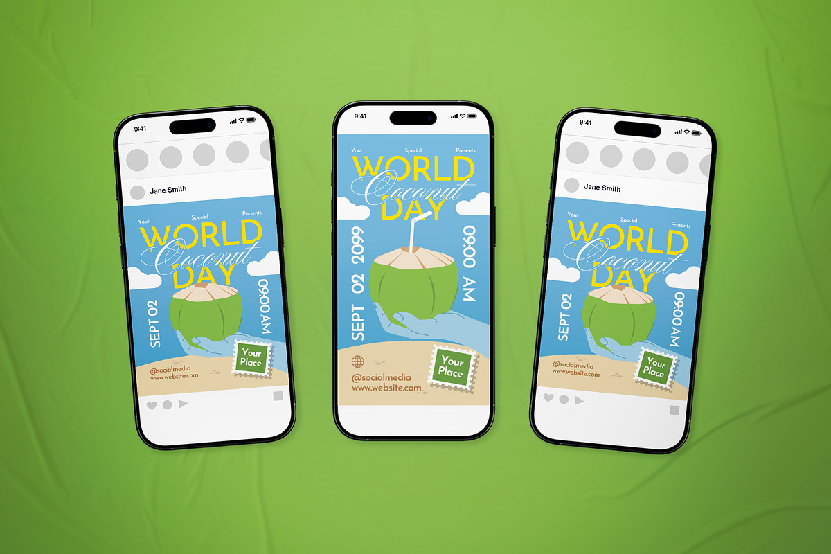 World Coconut Day Event Flyer Set, a Flyer Template by The Good Store (Photo 2 of 2)