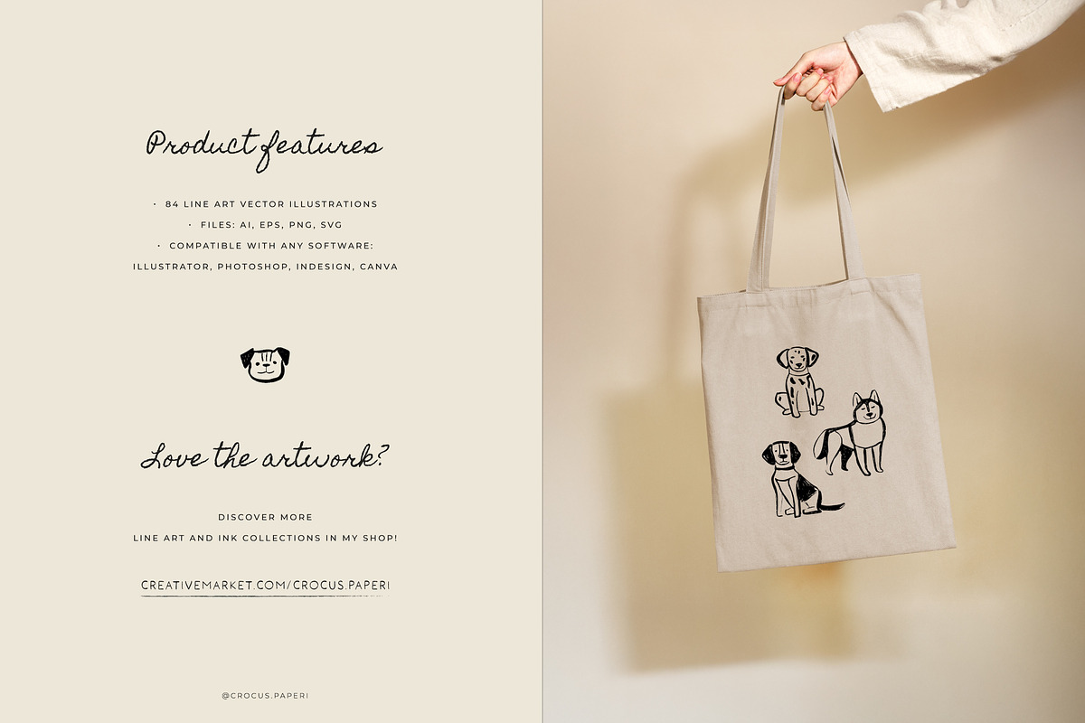 CATS & DOGS illustrations, an Animal Illustration by Crocus Paperi (Photo 5 of 5)