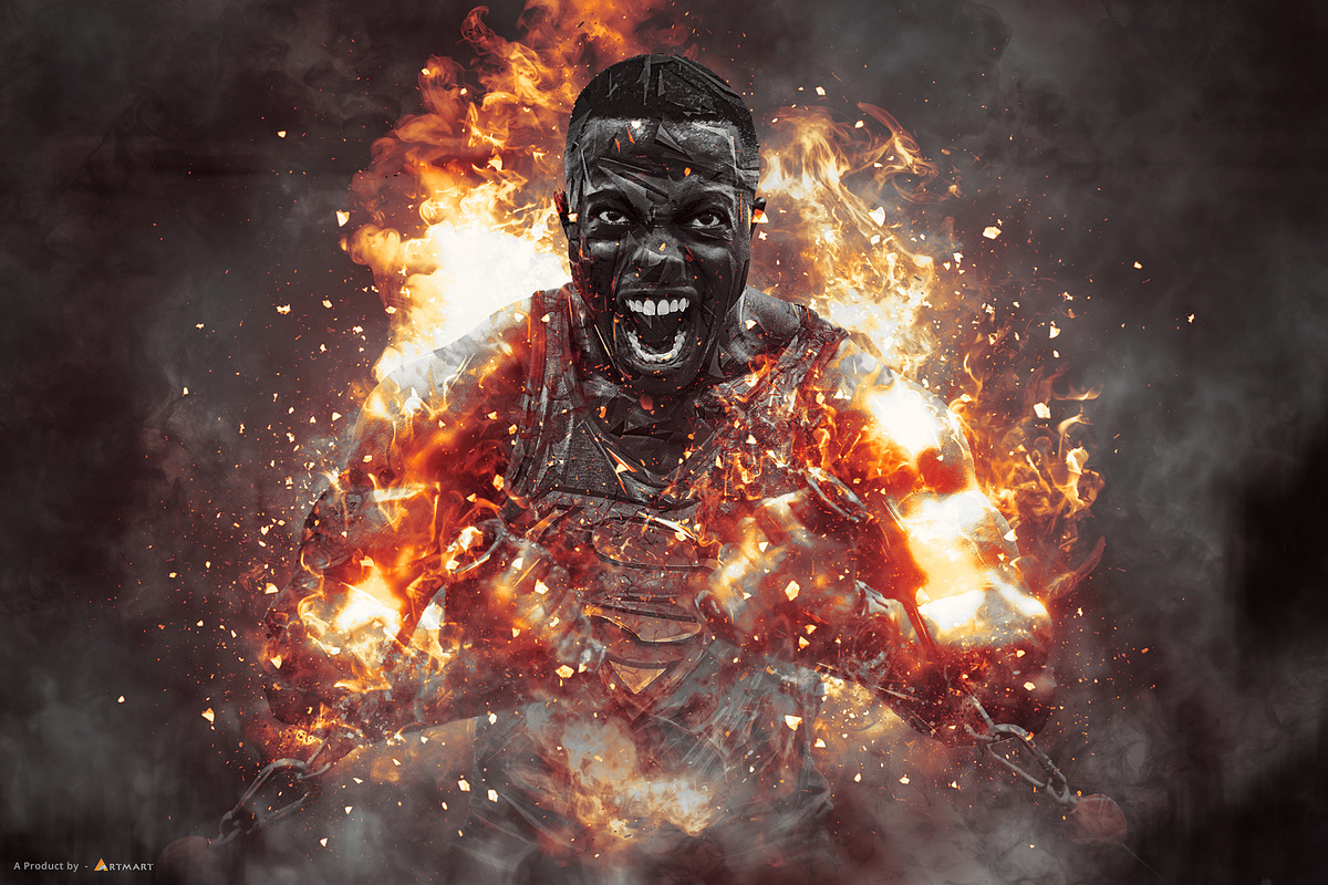 Metallic - Fire Explosion PS Action, an Action Add-On by A R T M A R T (Photo 3 of 8)