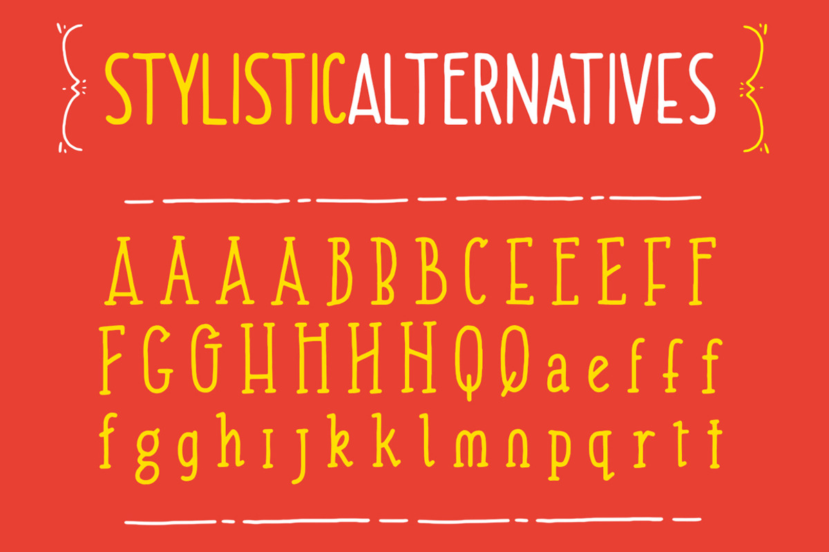 Jovial Font Family + Bonus Elements! preview 4