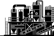 Industrial Factory Silhouette Bundle, an Illustration by Designs_River (Thumbnail 43 of 45)