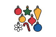 Colorful Christmas Ornament Pattern, a Graphic by yasushie (Thumbnail 9 of 16)