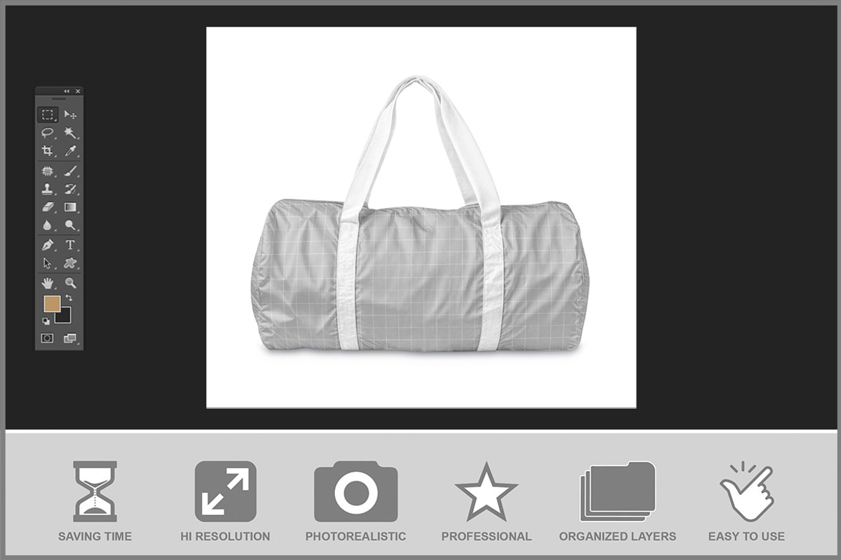Gym Duffle Bag Mockup, a Product Mockup by Bruno's Shop (Photo 2 of 3)