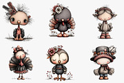 Whimsical Thanksgiving Clipart, an Illustration by CreationArt (Thumbnail 3 of 5)