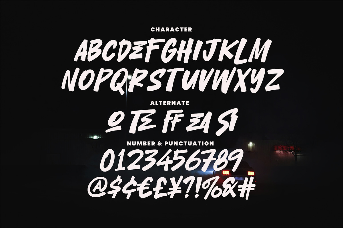 Tesion Gear Bold Streetwear Marker, a Handwritten Font by Maulana Creative (Photo 6 of 7)
