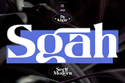 Sgah, a Serif Font by Khoir (Thumbnail 1 of 10)