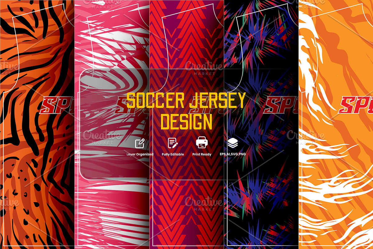Abstract Sports Jersey Pattern, a Sport Illustration by samsulpassive (Photo 1 of 3)
