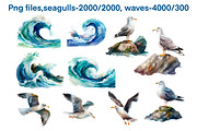 Nautical.Lighthouses and boats, an Object Illustration by AkvarelRiver (Thumbnail 6 of 7)