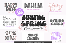 JOYFUL SPRING Font Bundle Vol. 2