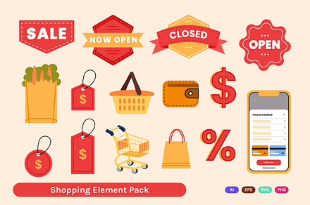 Shopping Element Pack