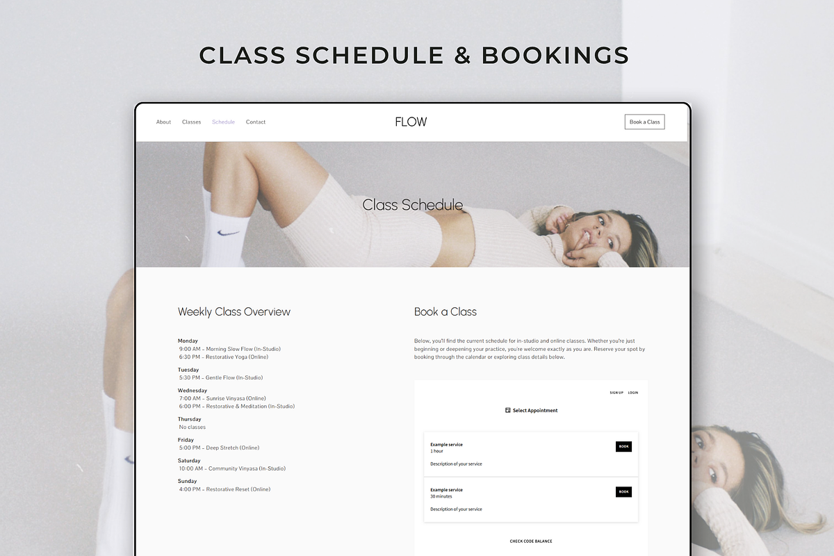 Yoga Studio Website Template preview 6