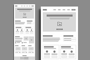 Wireframe Portfolio for Designers, a Wireframe Template by MightyDesign (Thumbnail 2 of 6)