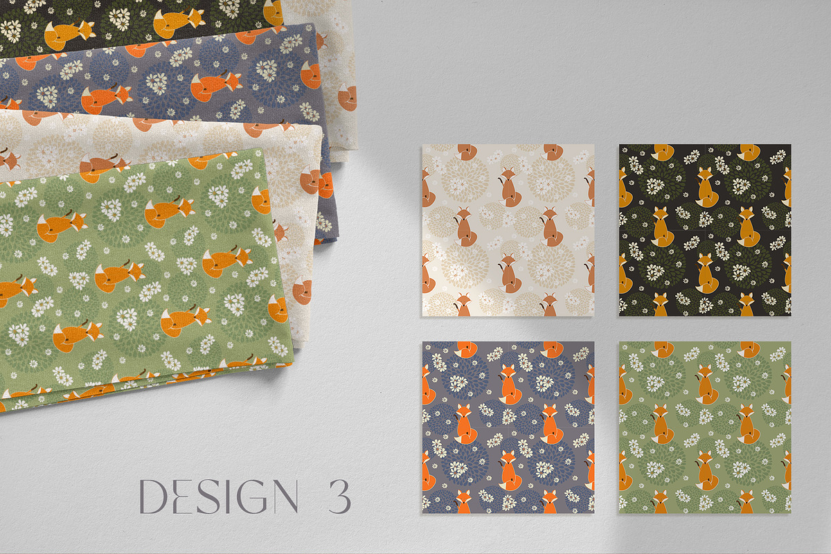 Fox Patterns & Clipart, a Pattern Graphic by Tori Design (Photo 5 of 6)