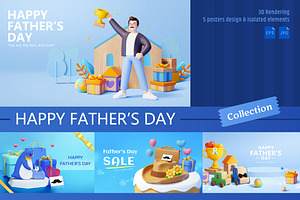 3D Happy Father's Day Bundle